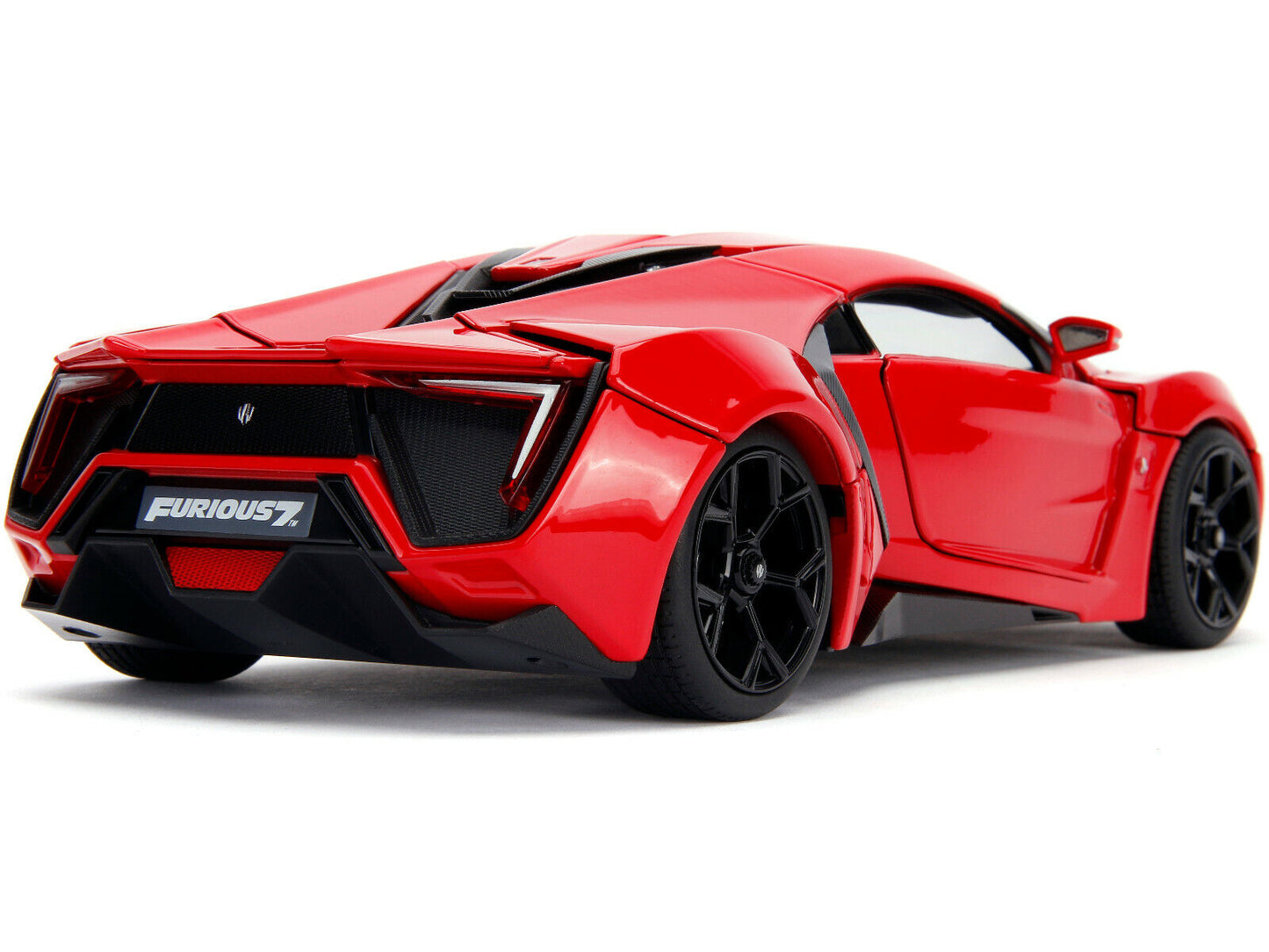 Red sports car model with 'Furious' branding on a white background