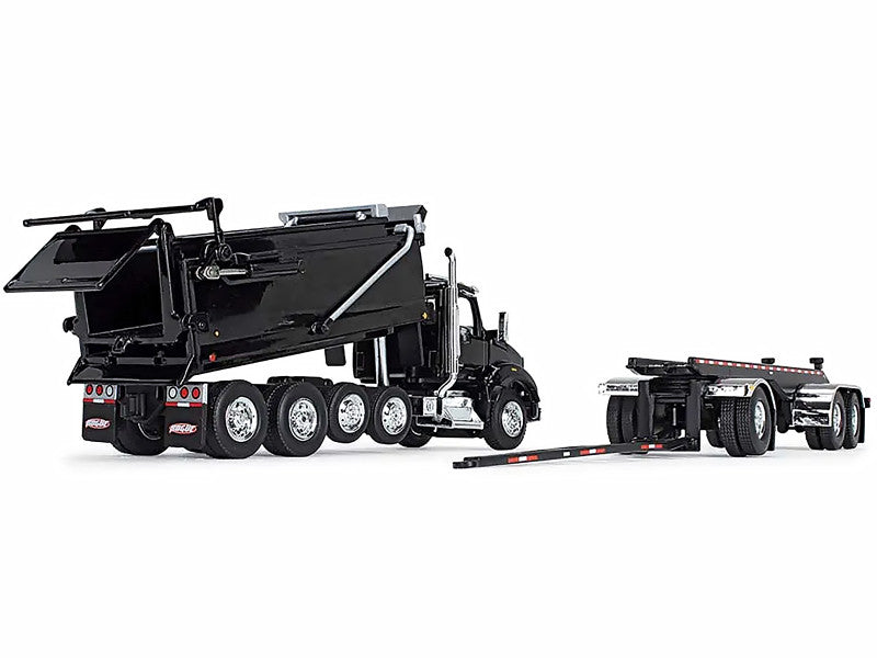 Kenworth T880 Dump Truck & Trailer 1/64 Scale Diecast Model 60-1276