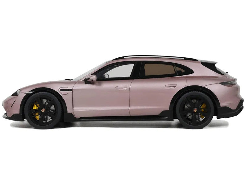 Pink SUV on a white background