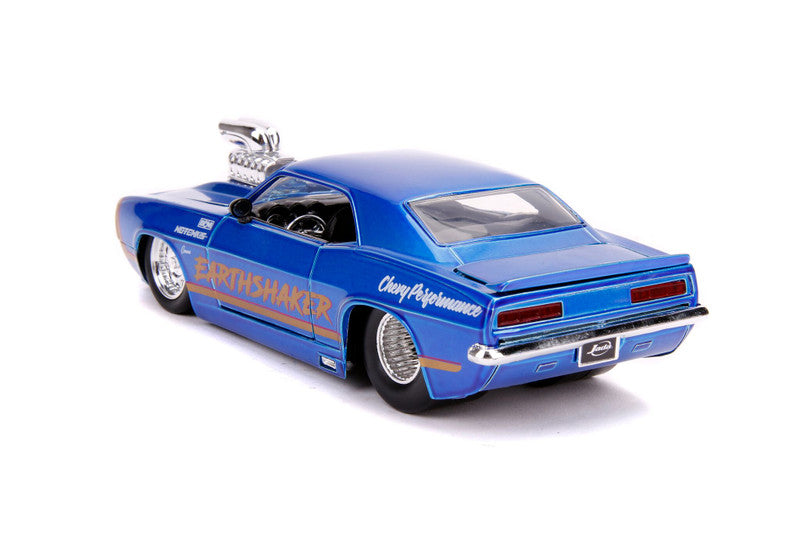 1969 Chevrolet Camaro Blue with Gold Stripe 1/24 Diecast Model 31323