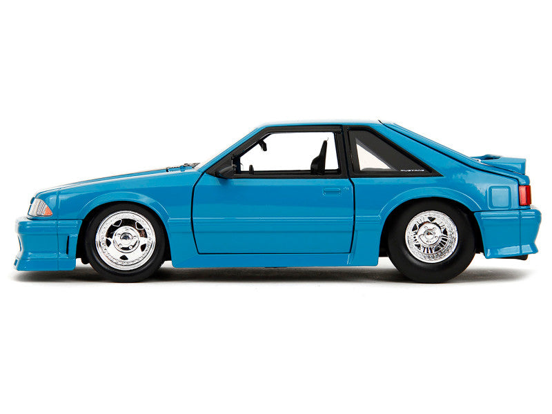 1989 Ford Mustang GT Blue 1/24 Scale Diecast Model 34922