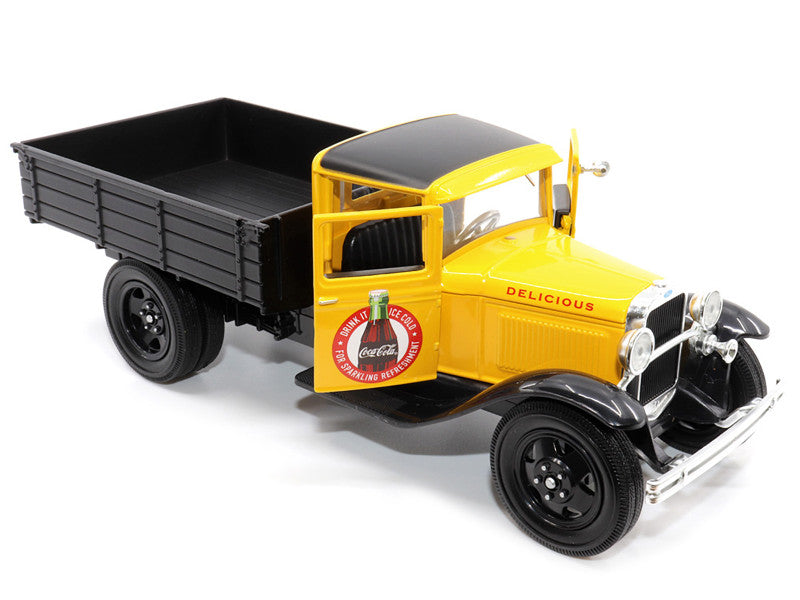 1931 Ford Model AA Truck Yellow Coca-Cola 1/24 Diecast Model 424023