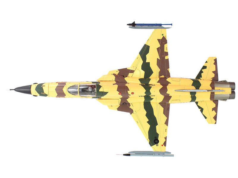 Northrop F-5N Tiger II Aircraft VMFT-401 Snipers USA Marine Corps 1/72 Scale Diecast Model HA3398