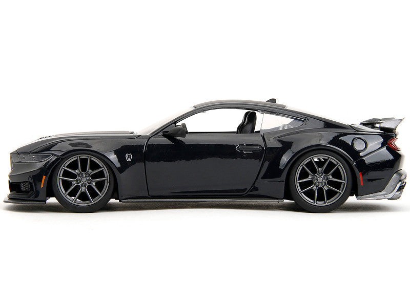 2024 Ford Mustang Dark Horse Black Metallic 1:24 Scale Die cast Model 35278