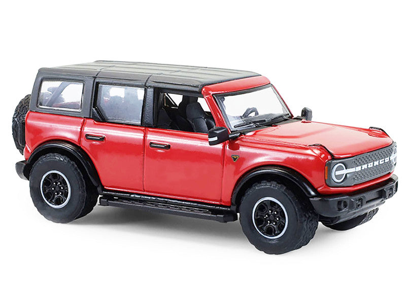 2024 Ford Bronco Badlands Red with Gray Top 1/64 Diecast Model 68070C