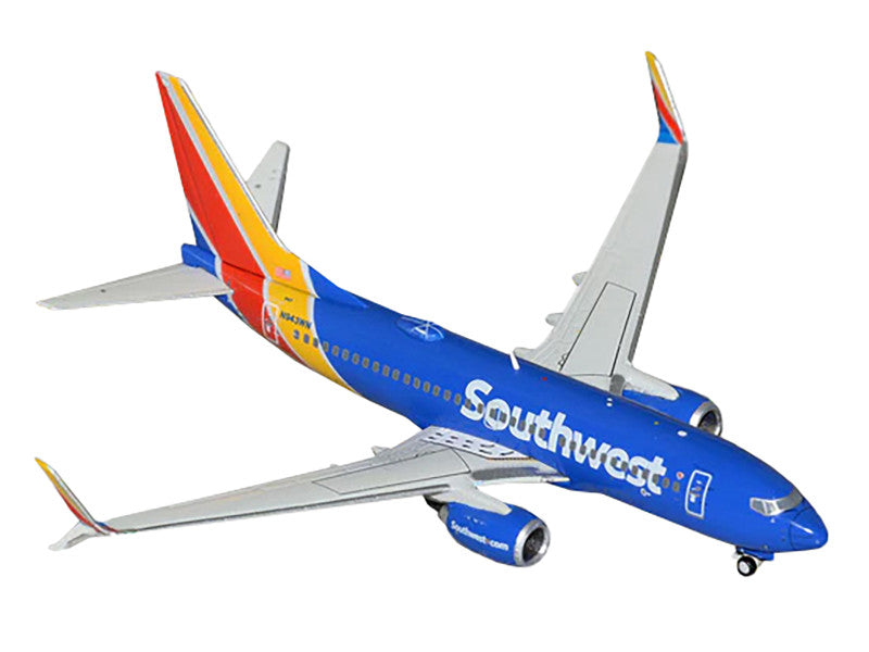 Boeing 737-700 Commercial Aircraft Southwest Airlines Blue W/Striped Tail 1/400 Scale Diecast Model GJ2293