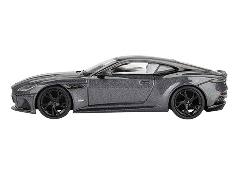 Gray sports car model on a white background