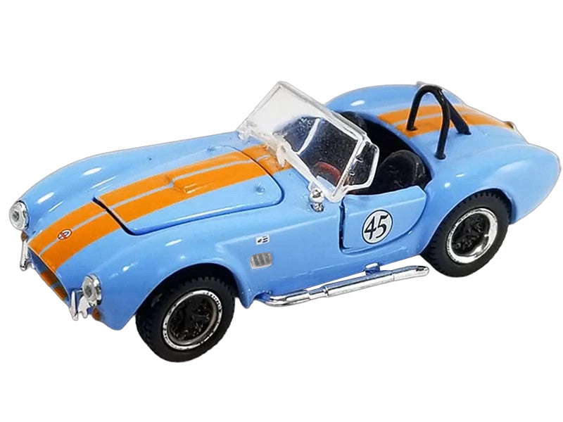 Shelby Cobra 427 S/C Light Blue 1/64 Diecast Model SC-705-45