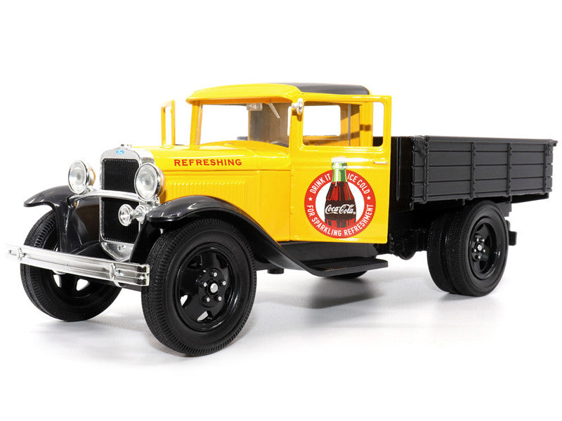 1931 Ford Model AA Truck Yellow Coca-Cola 1/24 Diecast Model 424023