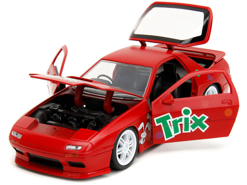 1985 Mazda RX-7 RHD & Trix Rabbit Figurine Die cast Model 32199