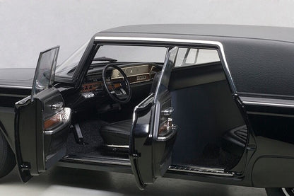 showing interior of a black model car