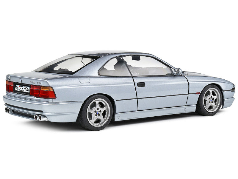 1992 BMW 850 (E31) CSI Artic Silver 1/18 Scale Diecast Model S1807004