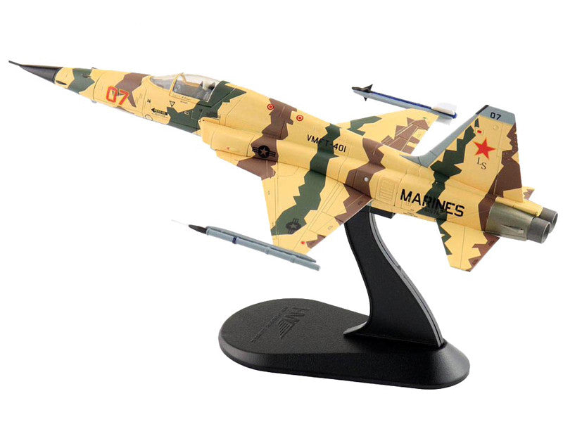 Northrop F-5N Tiger II Aircraft VMFT-401 Snipers USA Marine Corps 1/72 Scale Diecast Model HA3398