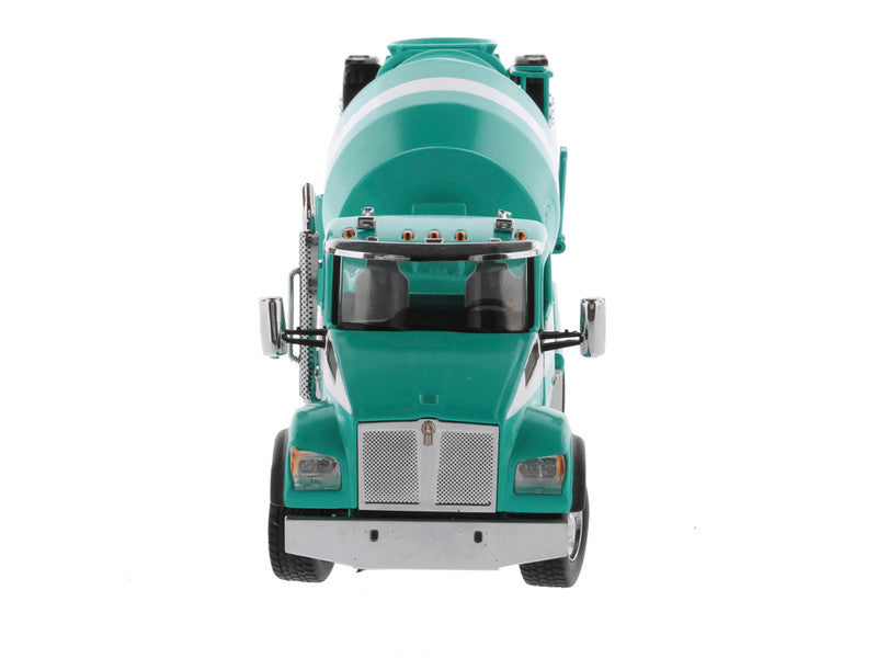 Teal truck model on a white background