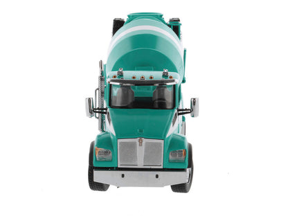 Teal truck model on a white background