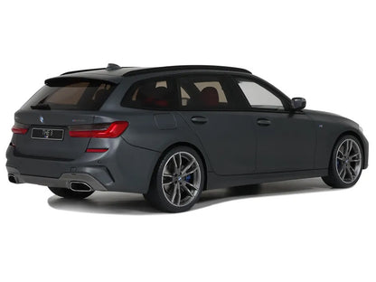 Black BMW car on a white background