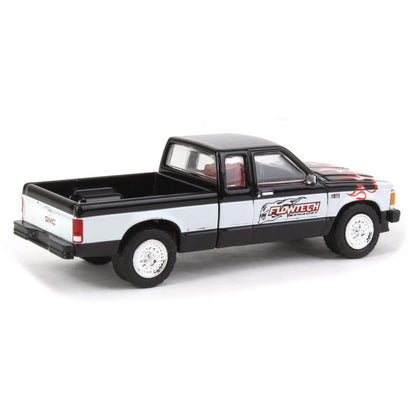 Model truck with branding on a white background