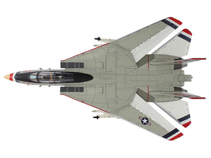 Top-down view of a model fighter jet on a white background