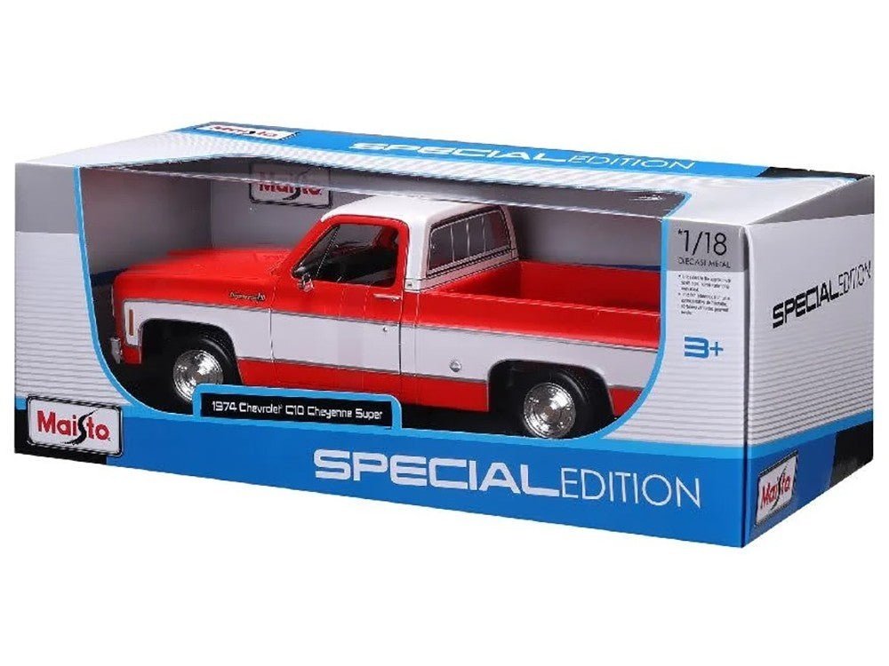 Model truck in a Maisto Special Edition packaging on a white background