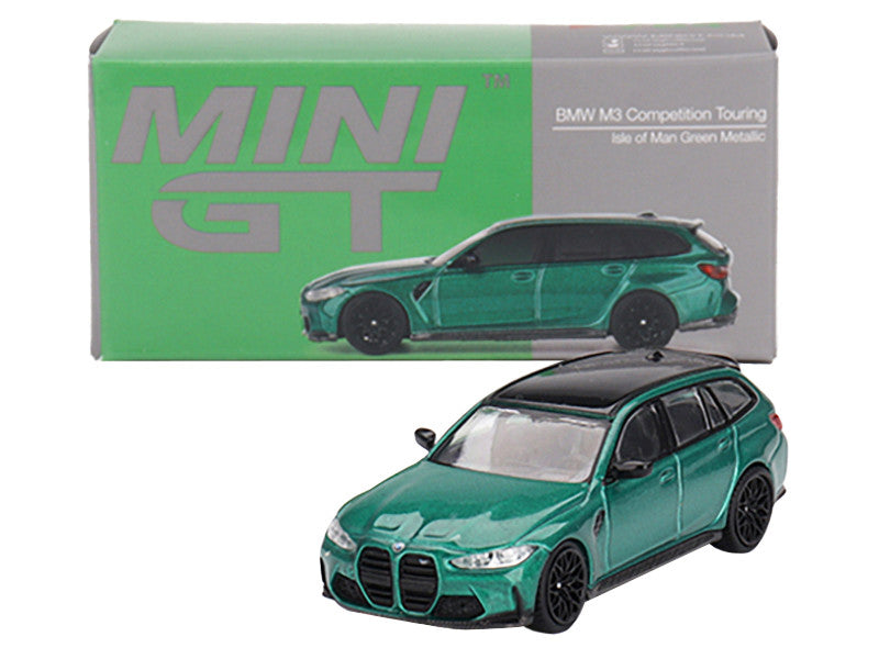 BMW M3 Competition Green Metallic with Black Top 1/64 Scale Diecast Model MGT00764