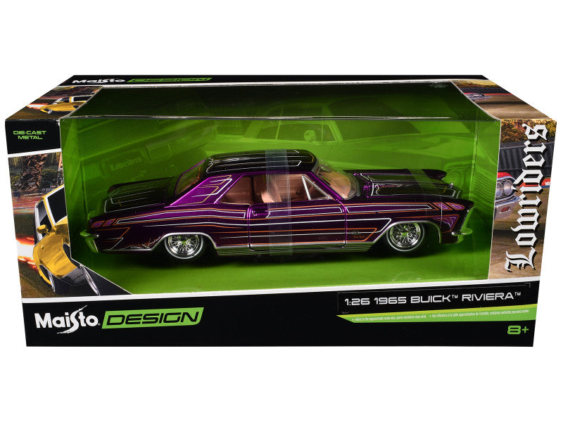 Model car in a box with 'Maisto Design' branding