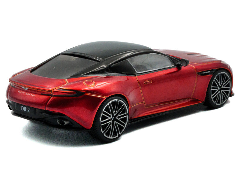 Red sports car model on a white background