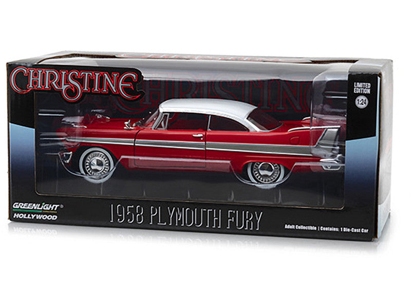 Boxed model of a 1958 Plymouth Fury from the movie 'Christine' by Greenlight Hollywood.