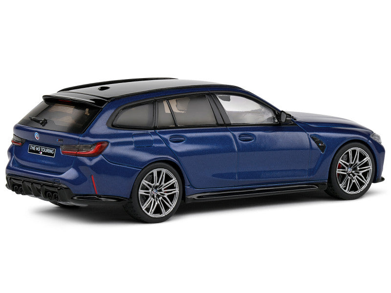 2023 BMW M3 Touring (G81) Blue Metallic W/ Black Top 1/43 Scale Diecast Model S4315402