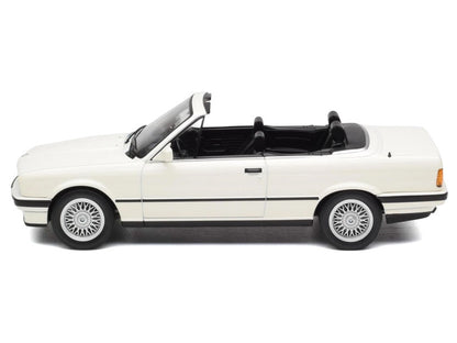 White convertible car on a white background