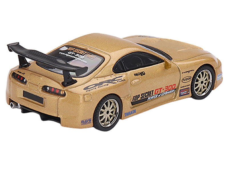 Model car with branding on a white background