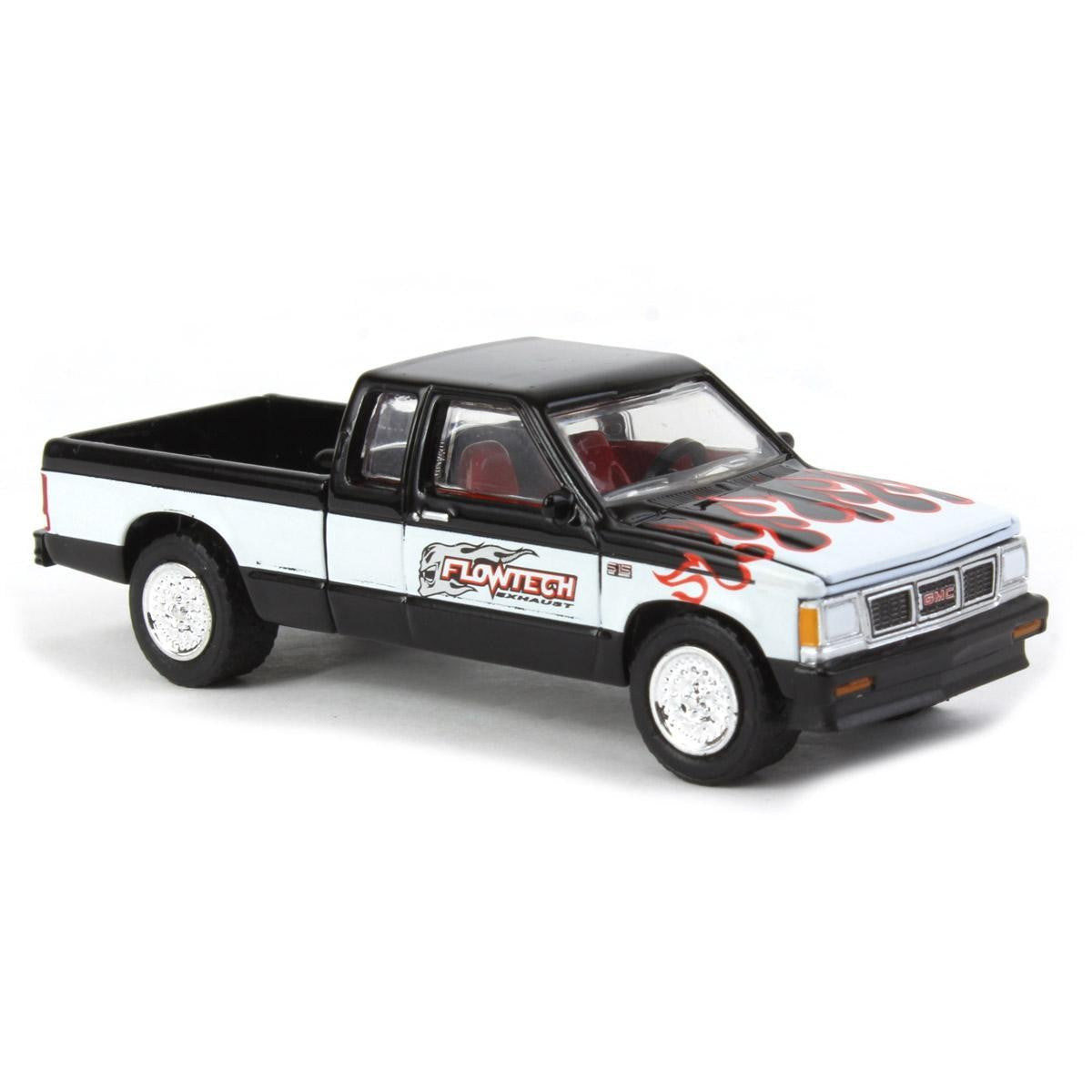 Model truck with branding on a white background