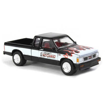 Model truck with branding on a white background