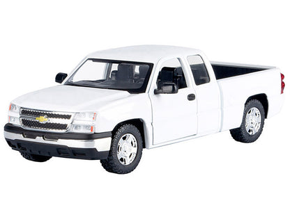 White Chevrolet truck model on a white background