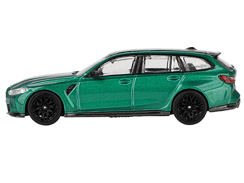 BMW M3 Competition Green Metallic with Black Top 1/64 Scale Diecast Model MGT00764