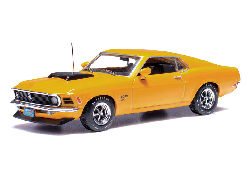 1970 Ford Mustang Boss 429 YellowW/Black Hood Scoop 1/43 Scale Diecast Model IA43002