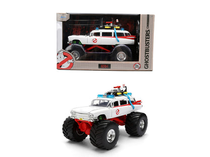 Ghostbusters toy monster truck with packaging on a white background