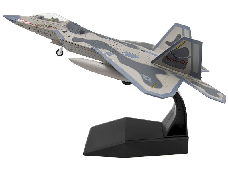 Lockheed Martin F-22A Raptor Aircraft USAF 1/100 Scale Diecast Model FS041B