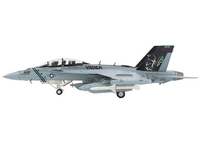 Model of a fighter jet with 'Vader' branding on a white background