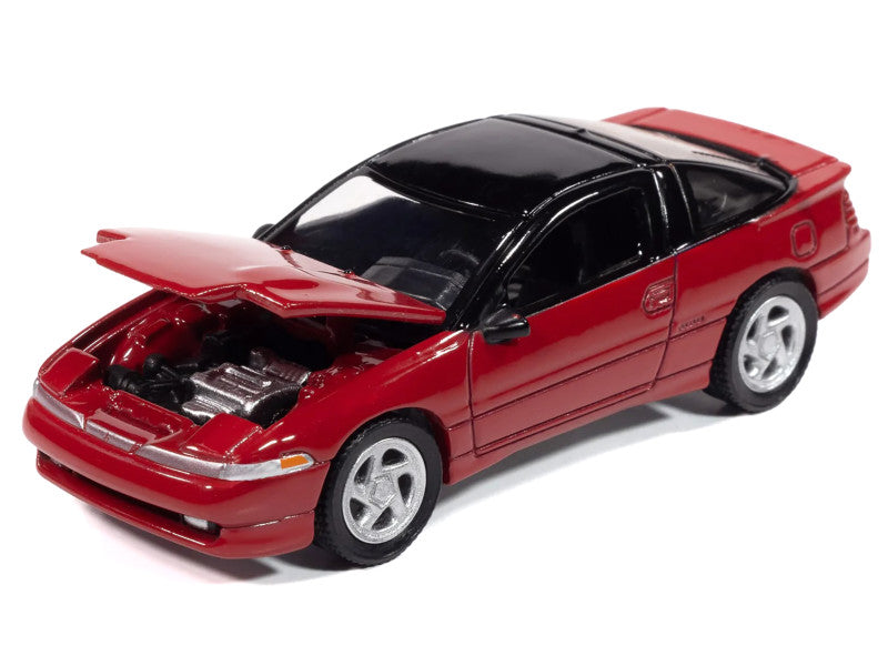 1991 Mitsubishi Eclipse GSX Red W/Black Top 1/64 Diecast Model 64502-AWSP189A