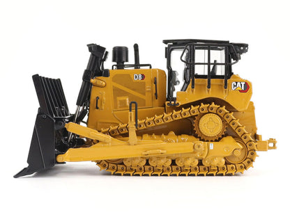 Toy bulldozer with a white background