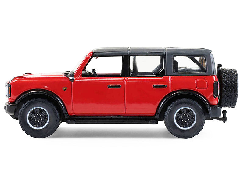 2024 Ford Bronco Badlands Red with Gray Top 1/64 Diecast Model 68070C