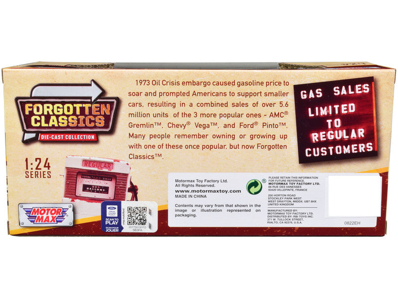 Box for a model car set from Forgotten Classics series by Motor Max on a white background