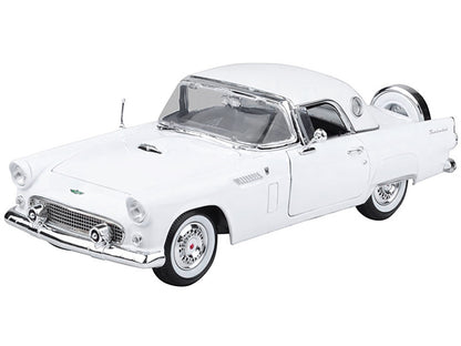 Model of a classic white car on a white background