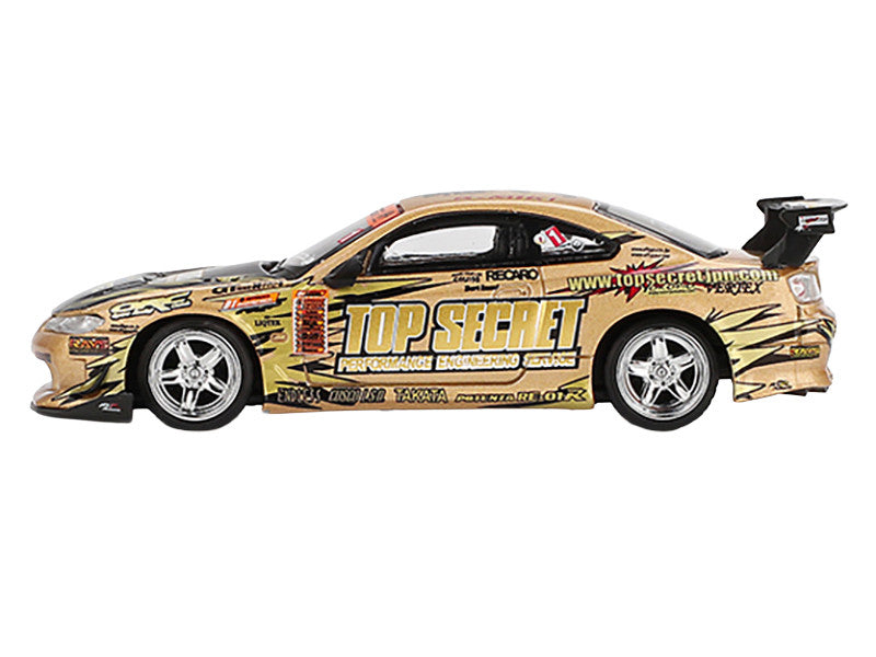 Model car with 'Top Secret' branding on a white background