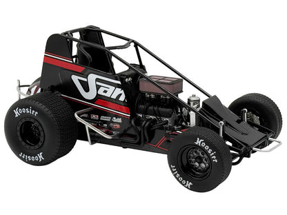 Model of a race car with 'SFn' branding on a white background