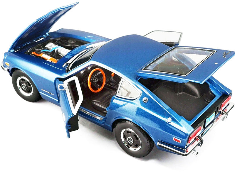 interior and engine shown on Datsun model car