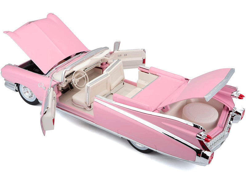 pink catillac showing interior
