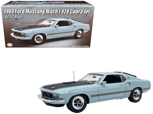 1969 Ford Mustang Mach 1 428 Cobra Jet 1/18 Scale Die cast Car A1801885