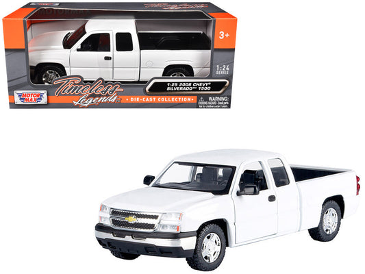 White toy truck in packaging with 'Motor Max' branding