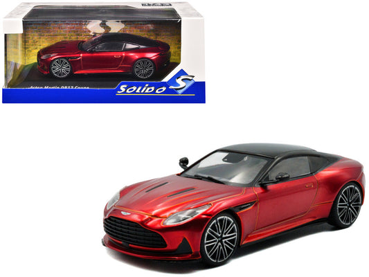 Red sports car model with 'Solido' branding on a white background